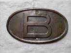 Ancienne plaque "B", Utilisé, Enlèvement ou Envoi