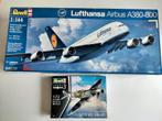 Revell Lufthansa Airbus A380-800 + Spitfire Mk.Vb, Ophalen of Verzenden, Zo goed als nieuw, Revell