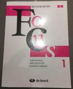 Bronnenboek Focus 1 - uitgeverij De Boeck, Comme neuf, Enlèvement ou Envoi
