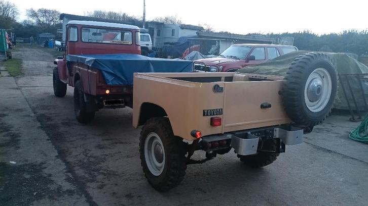 Aanhangwagen van land-cruiser BJ40, FJ40, BJ42 gemaakt., Autos : Divers, Remorques, Utilisé, Enlèvement