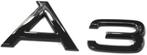 A3 zwart Tuning Exclusive Black Edition embleem | Nieuw, Verzenden, Audi, -, -