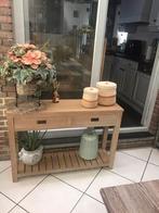 Eiken sitetable, Huis en Inrichting, Ophalen, Zo goed als nieuw, 25 tot 50 cm, Eikenhout