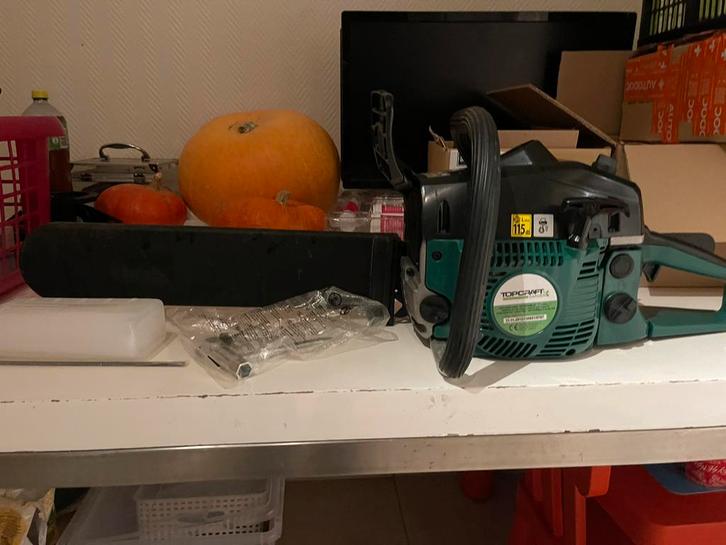 Splinternieuwe Topcraft kettingzaag – nooit gebruikt, Doe-het-zelf en Bouw, Gereedschap | Zaagmachines, Zo goed als nieuw, Kettingzaag