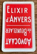 Speelkaart ELIXIR d’ANVERS/ADVOCAAT de BEUKELAER, Verzamelen, Ophalen of Verzenden, Zo goed als nieuw, Speelkaart(en)