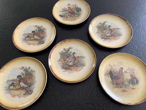 6 borden uit de fabriek in Kerroc'h, Thema: Bascour en, Antiek en Kunst, Antiek | Servies los, Ophalen of Verzenden