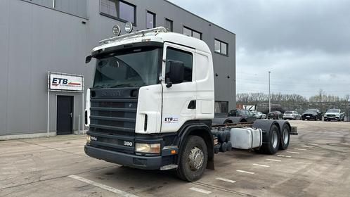 Scania 114 - 380 (MANUAL GEARBOX / 8 TIRES / 6X2) EL22244, Auto's, Vrachtwagens, Bedrijf, Te koop, ABS, Airbags, Elektrische buitenspiegels