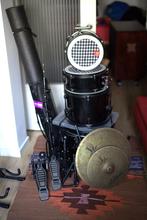 Ludwig QuestLove drumstel + Evans SoundOff + Rohema Mr Muff, Ophalen, Gebruikt, Ludwig