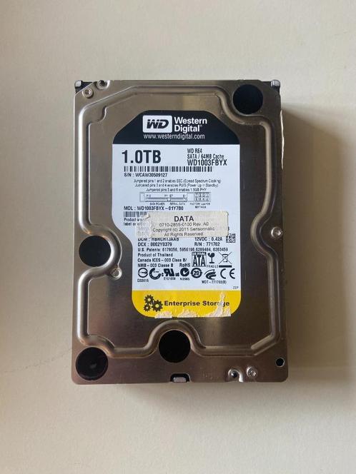 WD Black Enterprise 1tb NAS - Server HDD *WD1003FBYX*, Computers en Software, Harde schijven, Zo goed als nieuw, Server, HDD, SATA