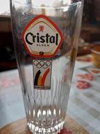 Bierglas cristal met foto van etienne de wilde, Ophalen, Gebruikt, Glas of Glazen