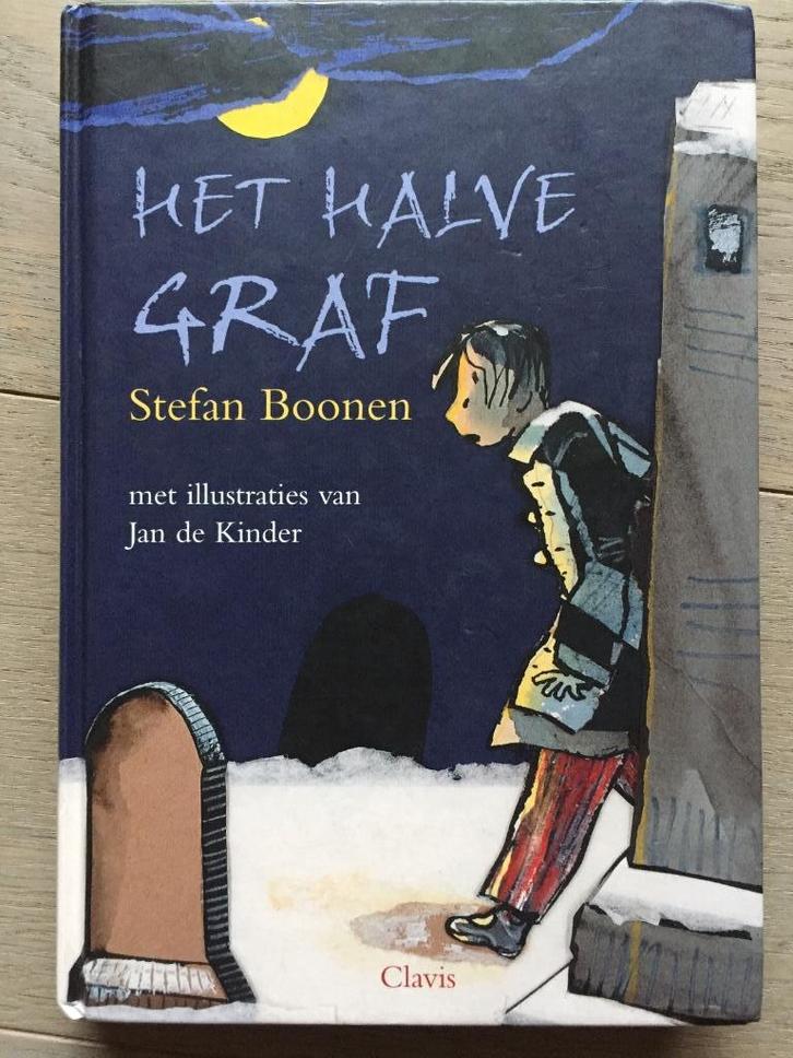 Het halve graf - Stefan Boonen & Jan de Kinder * NIEUW, Boeken, Kinderboeken | Jeugd | 10 tot 12 jaar, Zo goed als nieuw, Fictie
