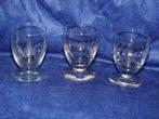 Drie vintage jeneverglazen, Verzamelen, Ophalen of Verzenden