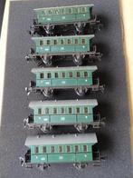 Lot de 5 wagons allemands - Fleischmann - HO, Hobby & Loisirs créatifs, Trains miniatures | HO, Fleischmann, Utilisé, Enlèvement ou Envoi