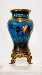 Antiek emaille vaasje., Ophalen of Verzenden