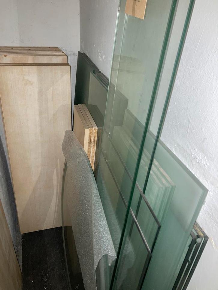Glazen platen /legplanken, Doe-het-zelf en Bouw, Glas en Ramen, Zo goed als nieuw, Ophalen