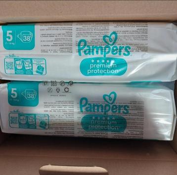 Pampers - Maat 5 (2 Pakken = 76 stuks) beschikbaar voor biedingen