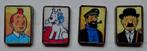 Tintin 4 pin's rectangulaires, Collections, Broches, Pins & Badges, Comme neuf, Autres sujets/thèmes, Enlèvement, Insigne ou Pin's
