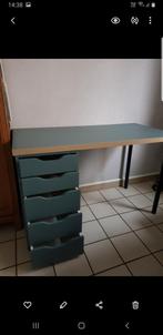 bureau met ladeblok IKEA, Huis en Inrichting, Ophalen, Zo goed als nieuw, Bureau