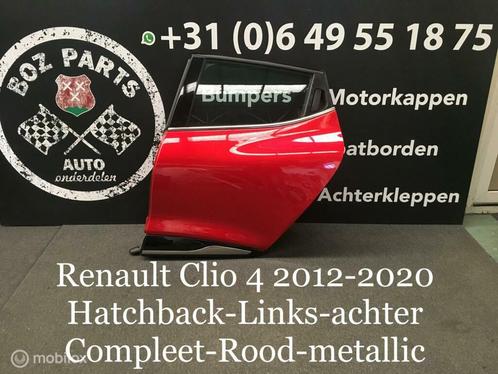 Renault Clio 4 Hatchback Deur Rood Links 2012-2020 Origineel, Auto-onderdelen, Carrosserie, Deur, Gebruikt, Ophalen of Verzenden