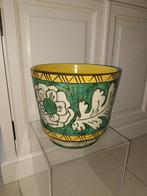 Grote vintage keramieken bloempot, Tuin en Terras, Ophalen of Verzenden