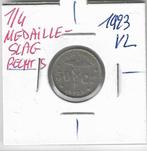 Belgique : ERREUR : 50 ct 1923 VL - 1/4 coup de médaille à d, Envoi, Monnaie en vrac
