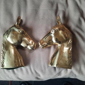 Têtes de cheval en cuivre. 22 cm de haut., Enlèvement ou Envoi, Cuivre