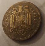 Spanje, 1 peseta 1944, Losse munt, Overige landen, Verzenden