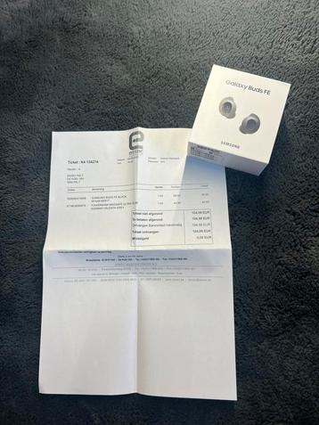 NIEUW in SEAL! Samsung Galaxy Buds FE - Graphite | Met Bon! beschikbaar voor biedingen