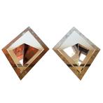 3D piramidewandspiegels, wandsculpturen, 61 x 47 cm, Ophalen, Overige vormen, Minder dan 50 cm, Minder dan 100 cm