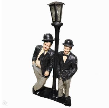 Vintage lamp Laurel en Hardy 85cm