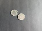 2 oude munten van Engeland six pence, Setje, Ophalen of Verzenden