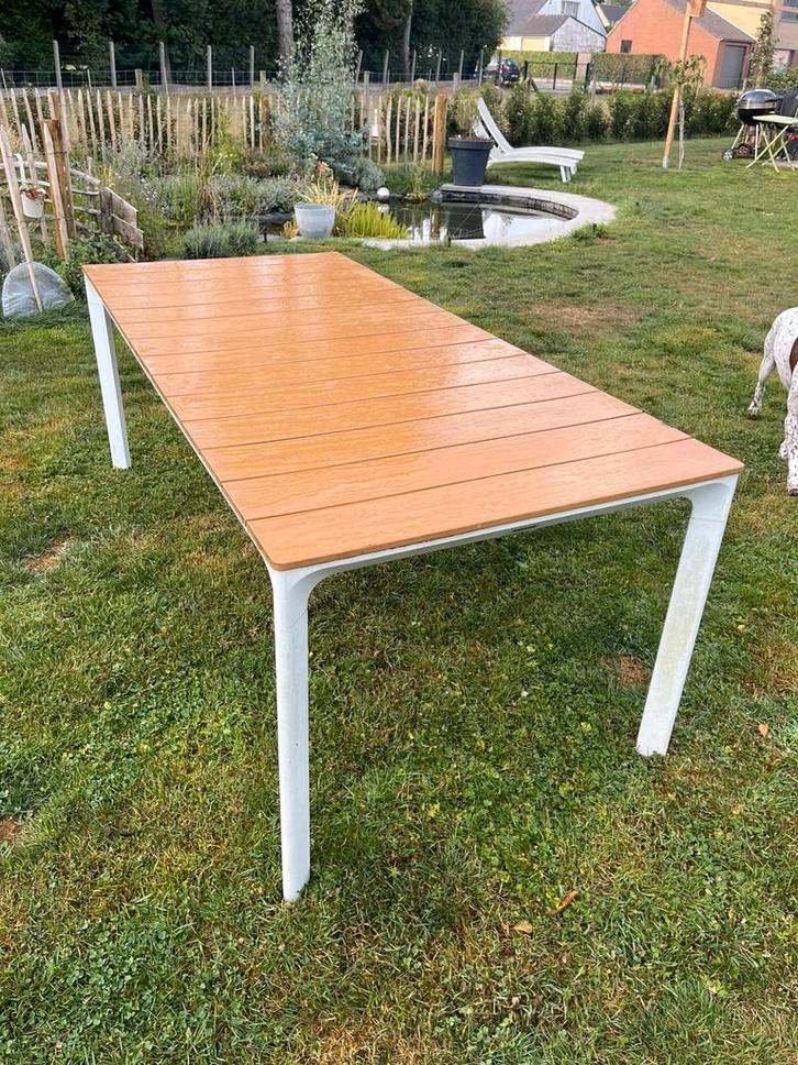 Vinci tuintafel - polywood, Tuin en Terras, Tuintafels, Aluminium, Ophalen