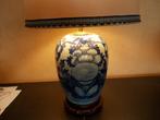 Grote gemberpot als lamp - Porselein - China -, Comme neuf, Design, Enlèvement, 50 à 75 cm