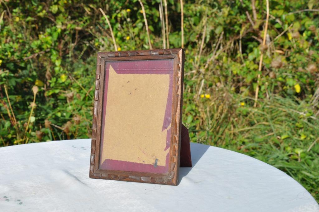 ancien cadre tour bois sculpté, Enlèvement ou Envoi