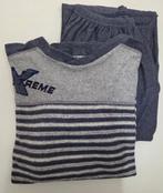 Winterpyjama jeansblauw gestreept met lange broek, Perlina S, Ophalen of Verzenden, Zo goed als nieuw