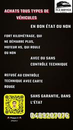 Reprise de véhicule, Ophalen, Gebruikt