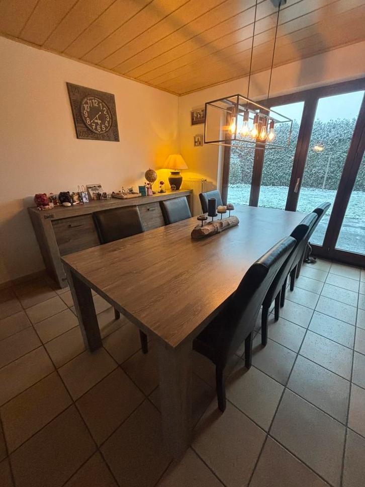 Volledige meubelset - eetkamer en leefruimte, Huis en Inrichting, Complete eetkamers, Zo goed als nieuw, 4 tot 6 stoelen, Ophalen