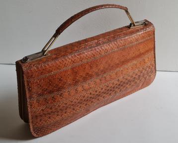 Vintage pitone handtas 1970ies beschikbaar voor biedingen