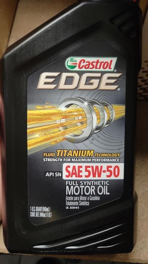 Huile moteur Castrol Full synthétique 5W50 - 16 Boutteiles, Autos : Divers, Produits d'entretien, Enlèvement ou Envoi