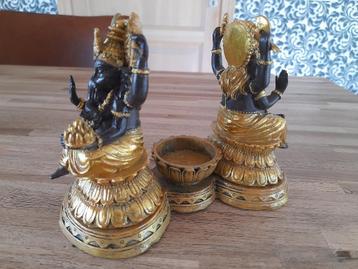 Ganesha Beeld met Theelichthouder beschikbaar voor biedingen