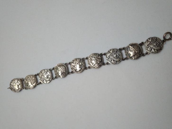 Vintage zilveren armband, Handtassen en Accessoires, Armbanden, Nieuw, Zilver, Zilver, Ophalen of Verzenden