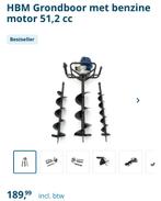 Benzine grondboor 51,2cc merk HBM, Tuin en Terras, Hand-tuingereedschap, Ophalen, Nieuw, Grondboor