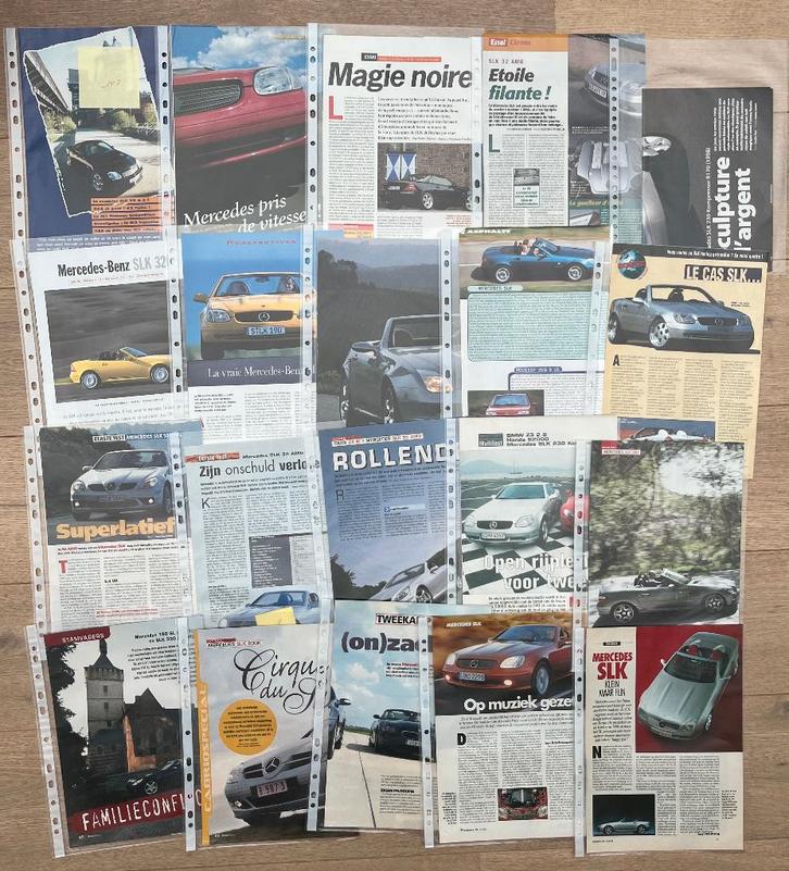 MERCEDES SLK - ARTIKELS, Boeken, Auto's | Folders en Tijdschriften, Mercedes, Ophalen of Verzenden