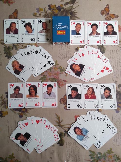 Speelkaarten Story familie vintage, Collections, Cartes à jouer, Jokers & Jeux des sept familles, Comme neuf, Carte(s) à jouer