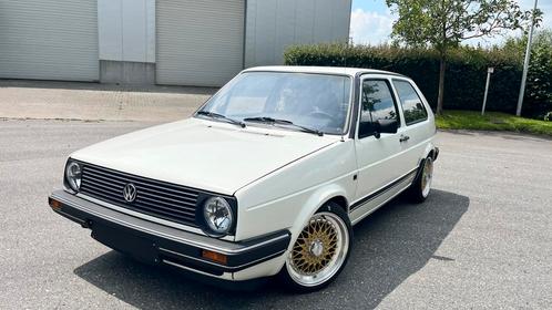 Volkswagen Golf II 1.6 diesel met 76.000km met carpass, Auto's, Volkswagen, Bedrijf, Te koop, Golf, Lederen bekleding, Radio, Verkeersbordherkenning