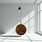 Vintage luster / hanglamp uit koord / wabi sabi stijl, Antiek en Kunst, Ophalen of Verzenden