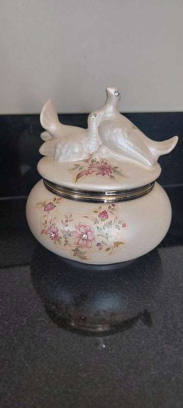 BOÎTE À BIJOUX PIGEON EN CÉRAMIQUE ITALIENNE BERGER, Enlèvement ou Envoi