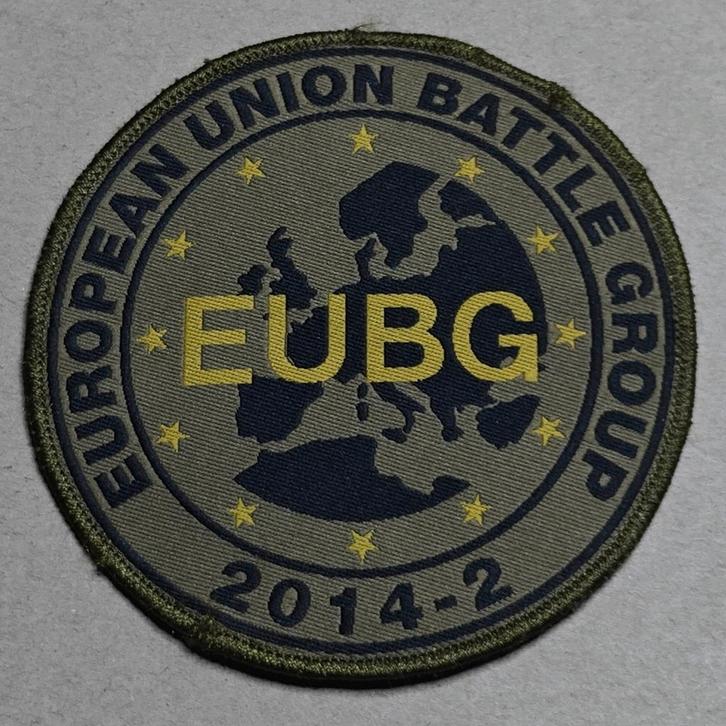 European Union Battle Group 2014-2", Verzamelen, Militaria | Algemeen, Landmacht, Embleem of Badge, Ophalen of Verzenden