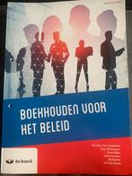 Boekhouden voor het beleid 2022, Boeken, Ophalen, Zo goed als nieuw, Economie