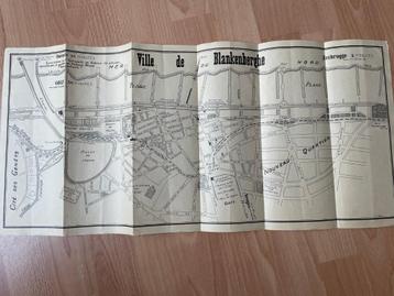toeristische stadsplan Blankenberge daterend uit interbellum beschikbaar voor biedingen
