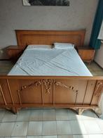 Bed, Ophalen, Gebruikt, Bruin, Tweepersoons
